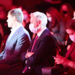 03.10.2020. Kielce. Kongres programowy Lewicy. Na zdjęciu (w środku): Robert Biedroń - lider Wiosny / Wiktor Taszłow / Radio Kielce