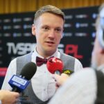 03.10.2020. Kielce. Mistrzostwa Polski w bilardzie. Na zdjęciu: Tomasz Kapłan / Wiktor Taszłow / Radio Kielce