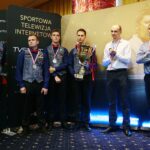 03.10.2020. Kielce. Mistrzostwa Polski w bilardzie. Cromo Stal Katowice - wicemistrzowie Polski / Wiktor Taszłow / Radio Kielce