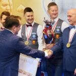 03.10.2020. Kielce. Mistrzostwa Polski w bilardzie. Nosan Kielce / Wiktor Taszłow / Radio Kielce