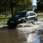 04.10.2020. Kielce. Zalana ulica Jagiellońska / Wiktor Taszlow / Radio Kielce