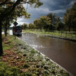 04.10.2020. Kielce. Zalana ulica Jagiellońska / Wiktor Taszlow / Radio Kielce