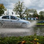 04.10.2020. Kielce. Zalana ulica Jagiellońska / Wiktor Taszlow / Radio Kielce