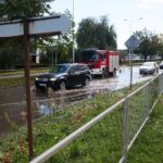 04.10.2020. Kielce. Zalana ulica Jagiellońska / Wiktor Taszlow / Radio Kielce