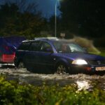 05.10.2020 Kielce. Ulewa. Zalane ulice / Wiktor Taszłow / Radio Kielce