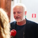 06.10.2020. Chmielnik. IX Spotkania z Kinem o Żydowskich Wątkach im. Andrzeja Koziei w synagodze. Na zdjęciu: Zbigniew Żmudzki - współtwórca  łódzkiego SE-MA-FOR-a, producent filmowy, nagrodzony Oskarem za "Piotrusia i wilka" / Wiktor Taszłow / Radio Kielce