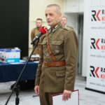 07.10.2020. Kielce. Rozstrzygnięcie konkursu historycznego "Klub Odkrywców". Na zdjęciu: Dionizy Krawczyński - prezes Stowarzyszenia Rekonstrukcji Historycznych "Jodła" / Wiktor Taszłow / Radio Kielce