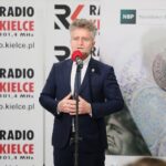07.10.2020. Kielce. Rozstrzygnięcie konkursu historycznego "Klub Odkrywców". Na zdjęciu: Krzysztof Słoń - senator / Wiktor Taszłow / Radio Kielce