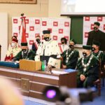 07.10.2020. Kielce. Politechnika Świętokrzyska. Rozpoczęcie roku akademickiego. Przemawia prof. Zbigniew Koruba – rektor Politechniki Świętokrzyskiej / Wiktor Taszłow / Radio Kielce