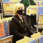 07.10.2020. Kielce. Politechnika Świętokrzyska. Rozpoczęcie roku akademickiego. Na zdjęciu: Renata Janik - wicemarszałek województwa świętokrzyskiego / Wiktor Taszłow / Radio Kielce