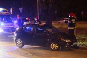 08.10.2020. Kielce. Kolizja na skrzyżowaniu ulic Klonowej i Jesionowej / Wiktor Taszłow / Radio Kielce