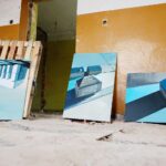 09.10.2020. Szydłów. Międzynarodowy plener malarski Magiczne Miasto Szydłów 2020 / Wiktor Taszłow / Radio Kielce