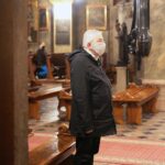 30.10.2020. Kielce. Msza św. z udziałem kibiców Korony Kielce. Na zdjęciu: Krzysztof Lipiec - lider świętokrzyskich struktur PiS / Wiktor Taszlow / Radio Kielce