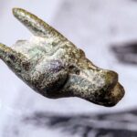 25.11.2020. Głowa wilka z brązu / Łukasz Miechowicz / archiwum prywatne