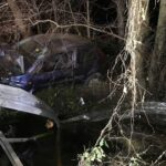 16.11.2020 Skórnice. Dachowanie samochodu / OSP Ruda Maleniecka