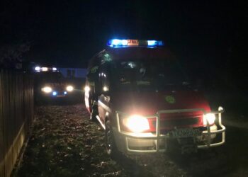 25.11.2020 Młotkowice. Tragedia w jednym z domów / OSP Ruda Maleniecka