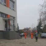 12.11.2020. Skalbmierz. Alarm bombowy / PSP w Kazimierzy Wielkiej