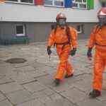 12.11.2020. Skalbmierz. Alarm bombowy / PSP w Kazimierzy Wielkiej