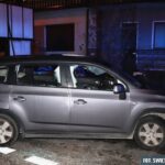 05.11.2020. Jędrzejów. Zniszczony samochód / KPP w Jędrzejowie