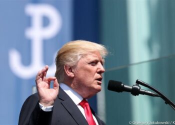 06.07.2017 Wystąpienie Donalda Trumpa na placu Krasińskich w Warszawie / Grzegorz Jakubowski / KPRP