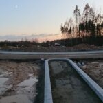 20.11.2020 Końskie. Budowa ronda, które połączy drogę krajową nr 42 z ul. Zachodnią i drogą prowadzącą do ZUK / Magdalena Galas-Klusek / Radio Kielce