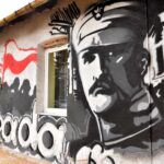 18.11.2020. Barycz. Patriotyczny mural przedstawiający marszałka Józefa Piłsudskiego / Magdalena Galas-Klusek / Radio Kielce