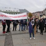 03.11.2020. Kielce. Protest branży gastronomicznej / Michał Kita / Radio Kielce