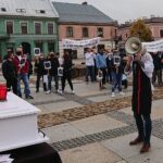 03.11.2020. Kielce. Protest branży gastronomicznej / Michał Kita / Radio Kielce