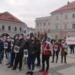 03.11.2020. Kielce. Protest branży gastronomicznej / Michał Kita / Radio Kielce