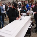 03.11.2020. Kielce. Protest branży gastronomicznej / Michał Kita / Radio Kielce