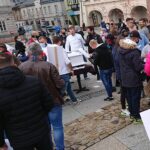 03.11.2020. Kielce. Protest branży gastronomicznej / Michał Kita / Radio Kielce