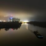 10.11.2020. Połaniec. Iluminacja Enea Elektrowni Połaniec z okazji Święta Niepodległości / Enea Elektrownia Połaniec