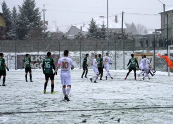 29.11.2020. Łagów. 16. kolejka III ligi: ŁKS Probudex - Stal Stalowa Wola / Kamil Król / Radio Kielce