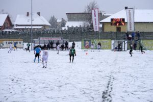 29.11.2020. Łagów. 16. kolejka III ligi: ŁKS Probudex - Stal Stalowa Wola / Kamil Król / Radio Kielce