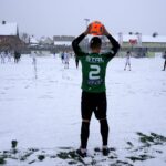 29.11.2020. Łagów. 16. kolejka III ligi: ŁKS Probudex - Stal Stalowa Wola / Kamil Król / Radio Kielce