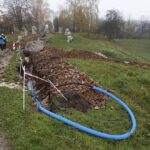 06.11.2020 Kielce. Montaż oświetlenia na Skwerze Pamięci Ofiar Katynia / Jarosław Kubalski / Radio Kielce