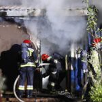 10.11.2020. Kielce. Pożar w wieżowcu przy ul. Piłsudskiego / Jarosław Kubalski / Radio Kielce