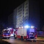 10.11.2020. Kielce. Pożar w wieżowcu przy ul. Piłsudskiego / Jarosław Kubalski / Radio Kielce