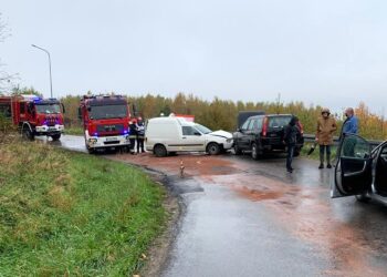 02.11.2020. Wypadek w miejscowości Zaskale w gminie Łączna / KPP Skarżysko-Kamienna