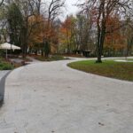 11.11.2020 Busko-Zdrój. Rewitalizacja parku zdrojowego / Marta Gajda / Radio Kielce