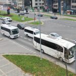 09.11.2020 Kielce. Protest przewoźników autobusowych / Jarosław Kubalski / Radio Kielce