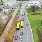 09.11.2020 Kielce. Protest przewoźników autobusowych / Jarosław Kubalski / Radio Kielce