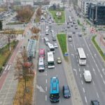 09.11.2020 Kielce. Protest przewoźników autobusowych / Jarosław Kubalski / Radio Kielce