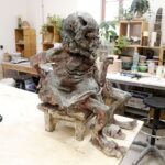 25.11.2020 Kielce. Instytut Dizajnu. Rzeźba Zdworzec autorstwa Michała Podleśnego / Jarosław Kubalski / Radio Kielce