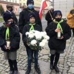 11.11.2020. Sandomierz. Uroczystości patriotyczne przy pomniku 2. Pułku Piechoty Legionów Armii Krajowej / Grażyna Szlęzak-Wójcik / Radio Kielce