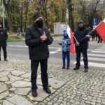 11.11.2020. Sandomierz. Uroczystości patriotyczne przy pomniku 2. Pułku Piechoty Legionów Armii Krajowej / Grażyna Szlęzak-Wójcik / Radio Kielce