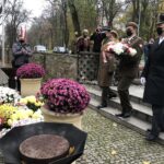 11.11.2020. Sandomierz. Uroczystości patriotyczne przy pomniku 2. Pułku Piechoty Legionów Armii Krajowej / Grażyna Szlęzak-Wójcik / Radio Kielce