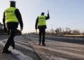 09.02.2020 Górno. Kontrola drogowa. Policja / Jarosław Kubalski / Radio Kielce
