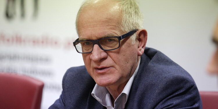 02.03.2018 Radio Kielce. Spotkanie prezesów rozgłośni regionalnych Polskiego Radia. Krzysztof Czabański, przewodniczący Rady Mediów Narodowych / Jarosław Kubalski / Radio Kielce