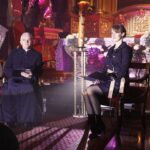 05.11.2020 Kielce. Zaduszki Świętokrzyskie w katedrze. Na zdjęciu (od lewej): ks. Grzegorz Stachura i Marlena Płaska - Radio Kielce / Jarosław Kubalski / Radio Kielce